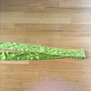 Green 100% Silk  Coach Scarf